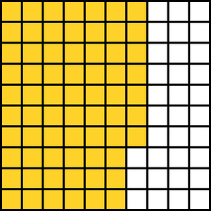 Yellow-Amber Base Ten Squares 67:100