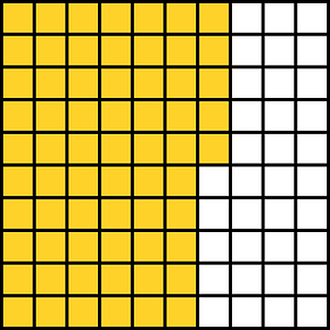 Yellow-Amber Base Ten Squares 65:100