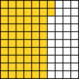Yellow-Amber Base Ten Squares 62:100