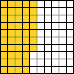 Yellow-Amber Base Ten Squares 47:100