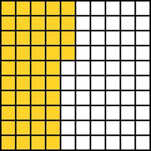 Yellow-Amber Base Ten Squares 44:100