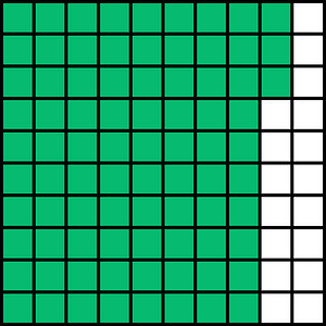Green Base Ten Squares 83:100