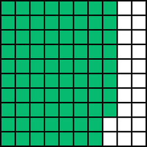 Green Base Ten Squares 78:100
