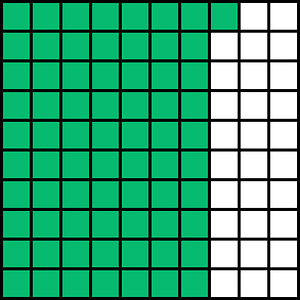 Green Base Ten Squares 71:100