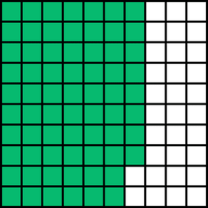 Green Base Ten Squares 68:100