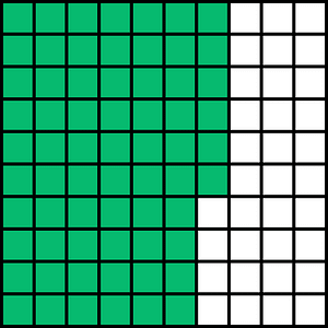 Green Base Ten Squares 66:100