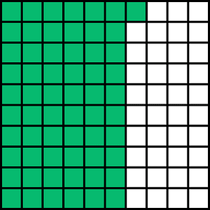 Green Base Ten Squares 61:100