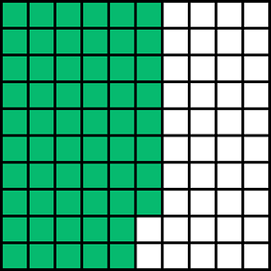 Green Base Ten Squares 58:100