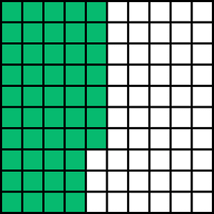 Green Base Ten Squares 47:100