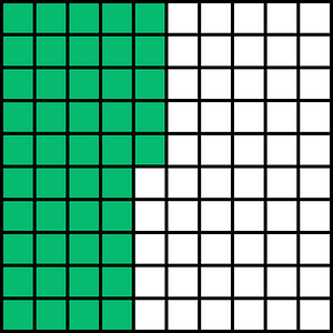 Green Base Ten Squares 45:100