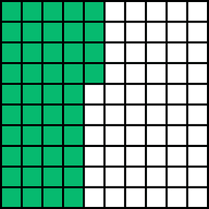 Green Base Ten Squares 44:100