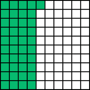 Green Base Ten Squares 41:100