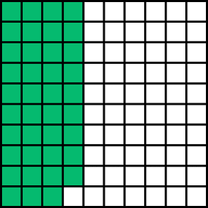 Green Base Ten Squares 39:100