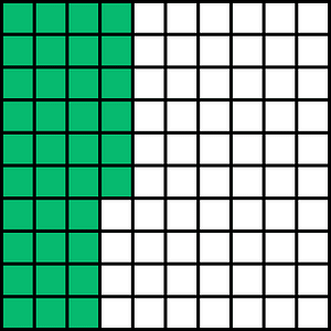 Green Base Ten Squares 36:100