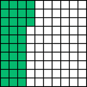 Green Base Ten Squares 33:100