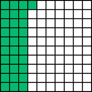 Green Base Ten Squares 31:100