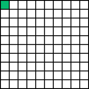 Green Base Ten Squares 1:100