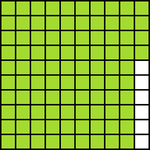 Lime Base Ten Squares 94:100