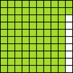 Lime Base Ten Squares 92:100