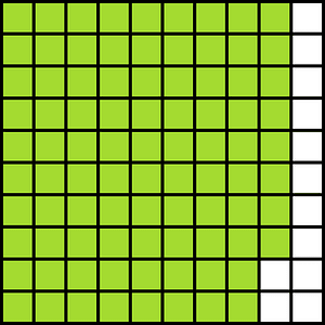 Lime Base Ten Squares 88:100