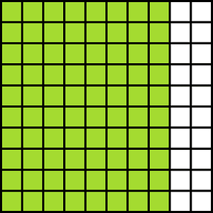 Lime Base Ten Squares 80:100