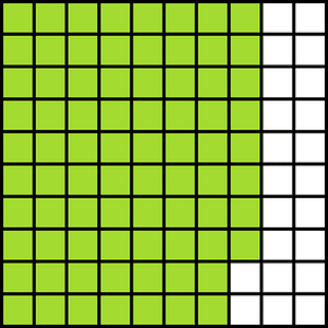 Lime Base Ten Squares 78:100