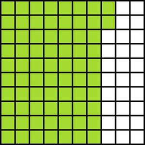 Lime Base Ten Squares 72:100