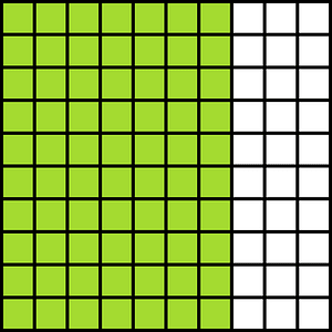 Lime Base Ten Squares 70:100