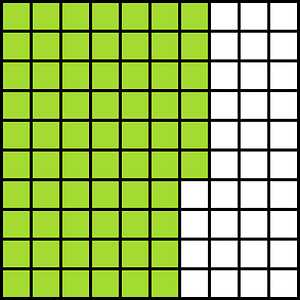 Lime Base Ten Squares 66:100