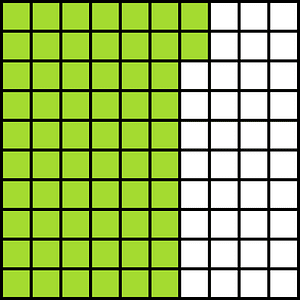 Lime Base Ten Squares 62:100