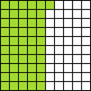 Lime Base Ten Squares 51:100