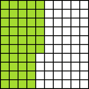 Lime Base Ten Squares 46:100