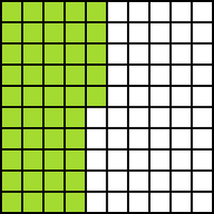 Lime Base Ten Squares 45:100