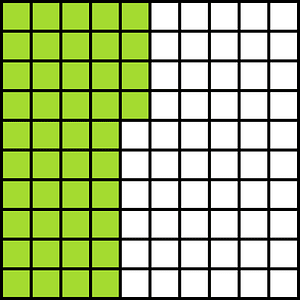 Lime Base Ten Squares 44:100