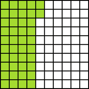 Lime Base Ten Squares 42:100