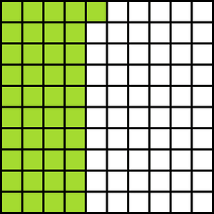 Lime Base Ten Squares 41:100