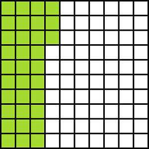 Lime Base Ten Squares 33:100