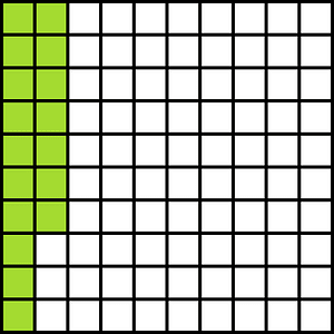 Lime Base Ten Squares 17:100