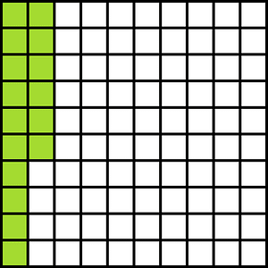Lime Base Ten Squares 16:100