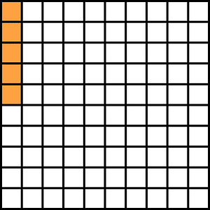 Orange Base Ten Squares 5:100