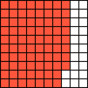 Vermilion Base Ten Squares 78:100