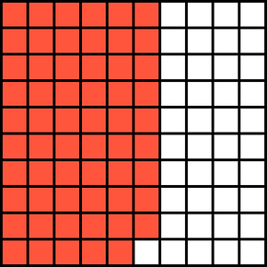Vermilion Base Ten Squares 59:100