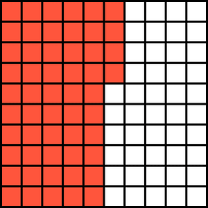 Vermilion Base Ten Squares 54:100