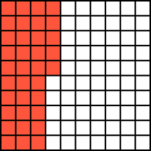Vermilion Base Ten Squares 35:100