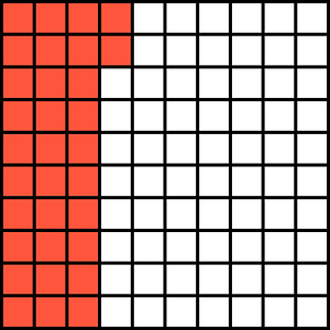 Vermilion Base Ten Squares 32:100