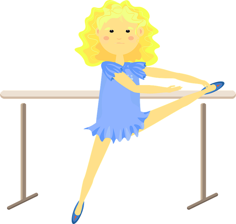 Ballerina stretching