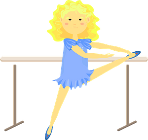 Ballerina stretching