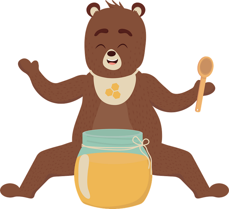 Bear with honey