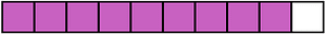 Magenta Rectangle Fraction 9:10