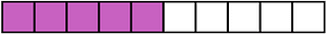 Magenta Rectangle Fraction 5:10